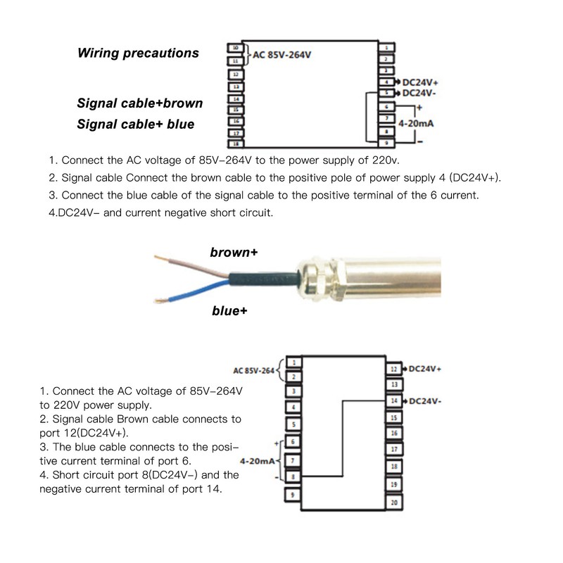 Temperature Sensor Non Contact 20:1 ‑50℃‑600℃ Temperature Detection Probe for