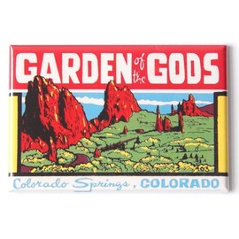 Garden of The Gods Colorado Fridge Magnet (Style B) (2 x 3 inches)