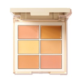 KARLOR 6-in-1 Concealer Palette, Conceal Foundation Cream Concealer Make Up Concealer Anti Age Dark Circles and Blemish Concealer Contour Palette For neutral skin tones(02#)