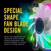 EZDIY-FAB Moonlight RGB Case Fan 120mm with Fan Hub X