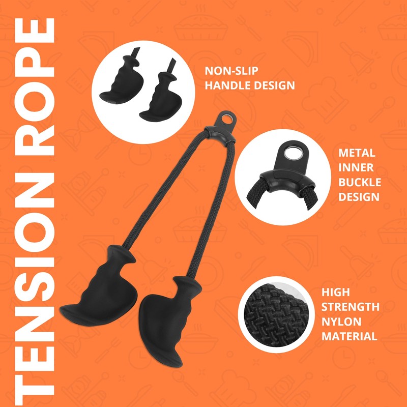 ZEMBSOYA Tricep Rope Pulldown Attachments, Double Head Triceps Cable for