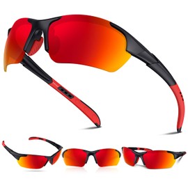 Rosemal Polarized Sunglasses for Men Women, Sport Sunglasses, UV400 Protection, Anti-Slip/Anti-Fog for Running, Cycling, Fishing