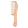 5pcs Bamboo Hair Comb Anti Statics Round Teeth Fragrance Wide