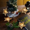 Soaoo 6 Pcs LED Nativity Scene Wooden Ornaments Christmas Nativity