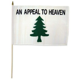 JumpingLight 12x18 12"x18" an Appeal to Heaven Stick Flag Wood Staff - Quality Flags