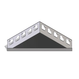 Karl Dahm 1 x Tileable Shower Shelf for Tiling 170 x 170 x 240 mm I Shower Shelf No Drilling I Shower Shelf Stainless Steel I Beautiful Shower Holder I Shower Accessories & Bathroom Accessories No