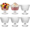 ZOOFOX 6 Pack Glass Ice Cream Bowl Set, 9 oz
