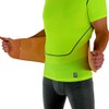 Beige Neoprene Adjustable Lower Back Support Lumbar Brace Size Large