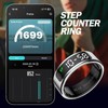 Yeforu Smart Ring Health Fitness Tracker Ring with Screen Data