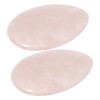 Outanaya 2pcs Portable Finger Worry Stone Natural Scraping Plate for