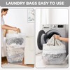 Goodpick Laundry Hamper with Wheels, 75L College Dorm Room Essentials,