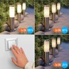 ledscom.de Poru Bollard Light for Outdoor Use, Stainless Steel, Round,