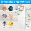 5 PACK Central Vacuum Filter Bags Fit for Vacuflo Maxum