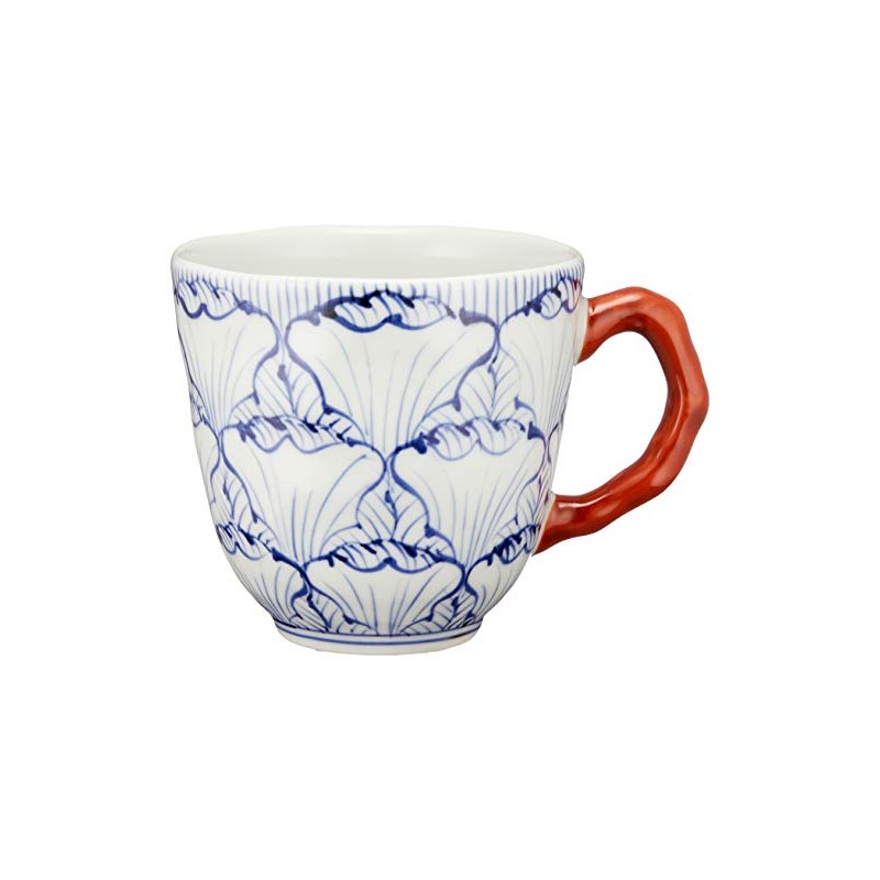 有田焼 マグカップ(赤) 花弁文