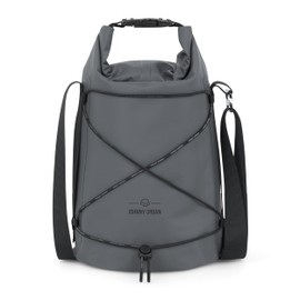 Johnny Urban Small Dry Bag Grey - Theo - Drybag for Paddle Board, Canoe, Kayak, Camping, Travel, Boat - Waterproof Bag 5L - Paddle Board Bag