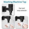 Tissting Garden Tap Outdoor Wall Mounted Black G1/2 Square Tap