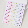 MIXFOSAHN Multicolor Star Nail Stickers for Nail Art, 6 Sheets,