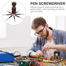 Angoily 8 in 1 Screwdriver with Flashlight, 2PCS Multifunction Screwdrivers Gadgets Repair Tools, General Professional Repair Tool for DIY Home Kitchen Car (Wihout Battery)