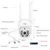 Hiseeu Pan/Tilt/Zoom Security Camera,WHD205,5MP Outdoor Wireless Surveillance Camera, Floodlights Full