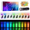 Luminous Epoxy Resin Colour Pigment Powder with UV Lamp -