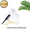 TopHomer Window Bird Feeder, Clear Acrylic Birdfeeders Windowsill Strong Suction