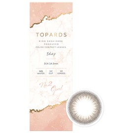 カラコン TOPARDS トパーズ 指原莉乃 さっしー ワンデー 10枚入り オパール（度あり）[-8.00]