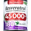 FITO MEDICS- Lab resveratrol 180 cápsulas 45000 mg suplemento de
