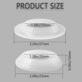 Drainage Seal,Universal Basin Drain Gasket,Thickened Silicone Sealing Ring,Seal Ring Replacement Parts for Bathroom Sink Drain Stopper，Includes Top and Bottom Washers Seals (Transparent-3Sets)