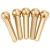 5Pcs Guitar Bridge Pin String Peg Brass Endpin Accessory Replacement