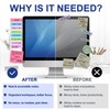 2pcs Sticky Monitor Memo Board, Memo Board for Computer Screen,