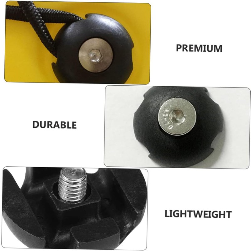 Songholee 10-Piece Round Rope Buckle Deck Line Guide Slot Accessories