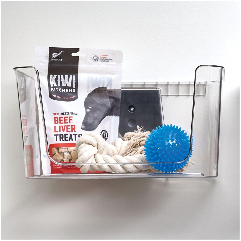 InterDesign iDesign Large Wallspace Open-Front Bin and Bracket - Wall-Mounted