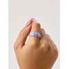 Ana Luisa Enamel Ring - Wrenley Marble Blue - Size: