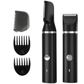 VIO Body Shaver, Men's, Wasted Hair Treatment, IPX7 Waterproof, Bath Shaving, Low Noise, Automatic Polishing, Body Shaver, Waste Hair Treatment, Arms, Legs, Delicate Zones, Full Body Application,