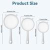 3 PCS Plastic Strainer with Handle Fine Mesh Strainer with