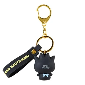 Sanrio 182419 Sanrio 3D Key Holder Batumaru Batsumaru BAD BADTZ-MARU 1.8 x 1.4 x 1.4 inches (4.5 x 3.5 x 3 cm) Character