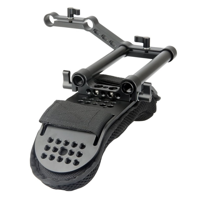 [Update Version]NICEYRIG Camera Shoulder Pad with 15mm Railblock and Aluminum