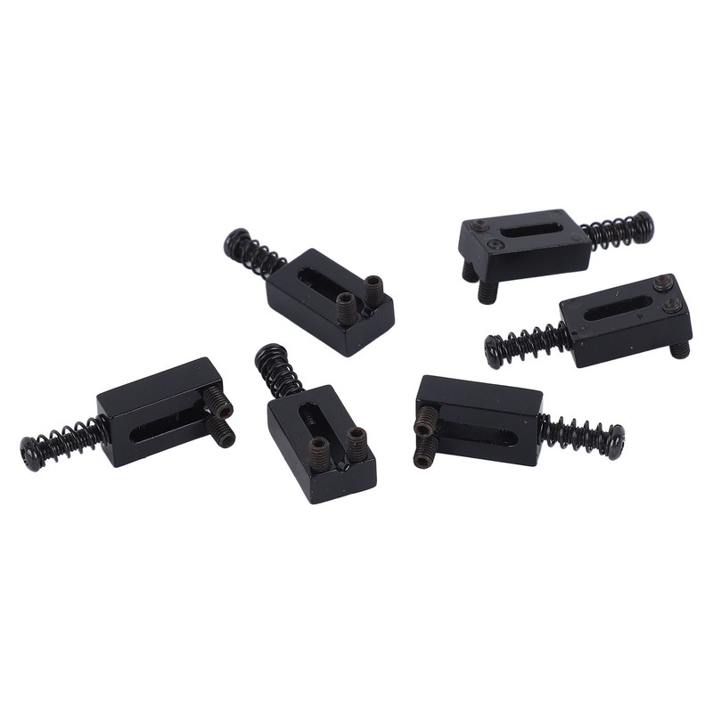 6 Pcs Electric Guitar Bridge Saddle Standard Zinc Alloy Guitar