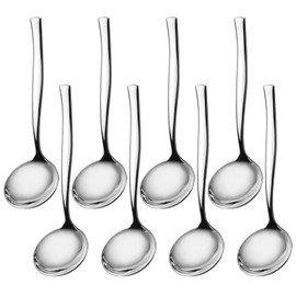 Udotry 8 Pieces Stainless Steel Gravy Soup Spoon, Gravy Ladle Soups