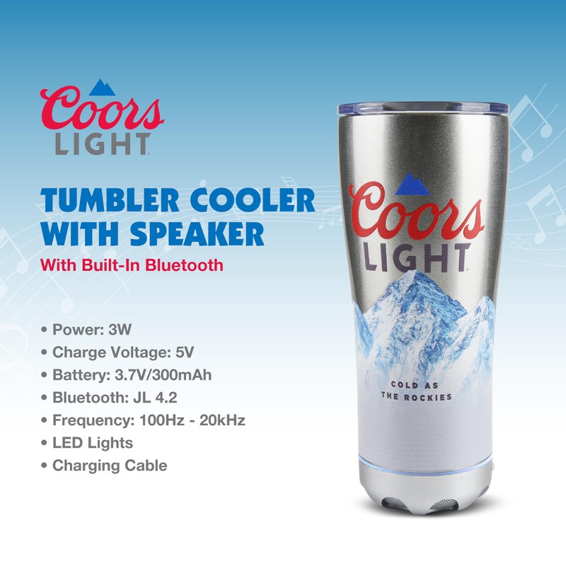 Gabba Goods Coors Light 16oz Stainless Steel Double Wall Insulated