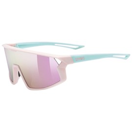 Uvex Unisex Children's Skyrise Jr. Sunglasses, Pink-green matt
