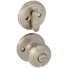 Kwikset 978CV-15 Cove Interior Single Cylinder Montara Handleset Trim Satin Nickel Finish