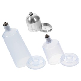 6 Pcs Airbrush Replacement Pot Airbrush Bottle Refillable Airbrush Cup Empty Paint Portion Bottle Paint Bottle Pot Glass Bottle Clear Paint Bottle Refillable Bottles for Airbrush