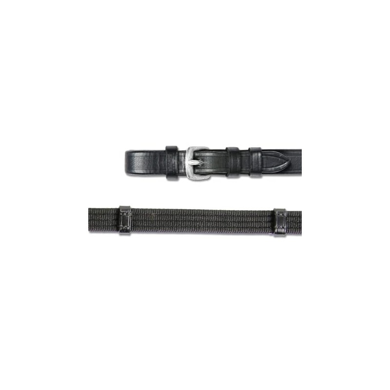 WALDHAUSEN Gurtzügel extra lang, schwarz, 19 mm, 1, 66 m,