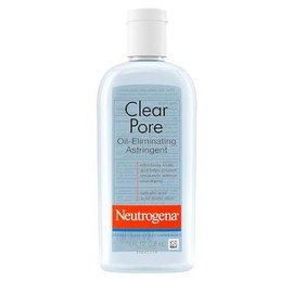 Neutrogena Astringente transparente que elimina el aceite de poros con cido saliclico, tratamiento de limpieza de poros para piel propensa al acn, 8  