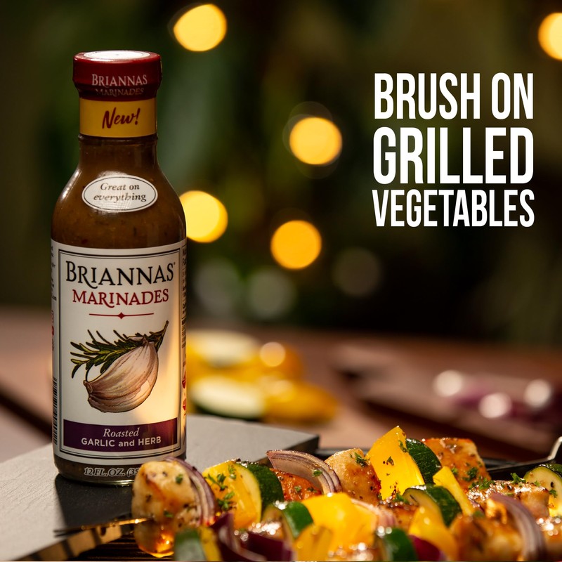 BRIANNAS - Roasted Garlic & Herb Marinade - Small Batch,