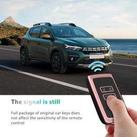 GAFAT Key Case for Dacia Sandero 3 Stepway 3 III/Dacia Jogger 2021-2025 2026, Key Protection, Key Cover, Key Shell, TPU Silica Gel, Sandero 3 Accessories, Jogger Accessories (Pink)