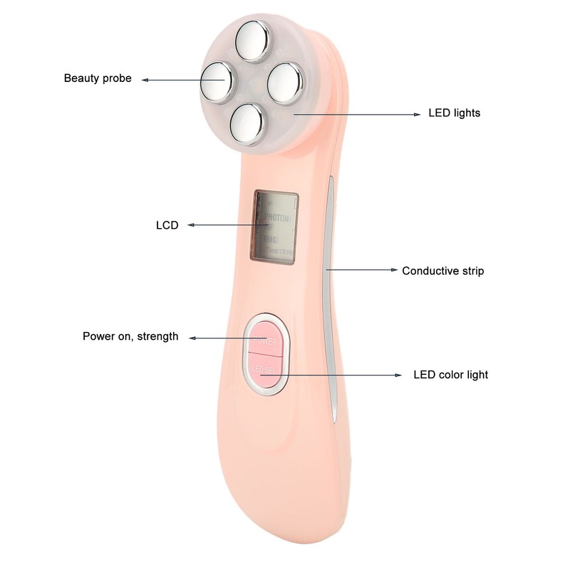 EMS RF Machine Electroporation Radio Frequency LED Color Light Skin