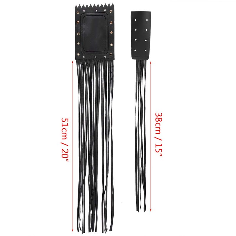Motorcycle Handlebar Tassel Cover, 2 PCS Universal Synthetic Leather Motorcycle