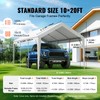 Happybuy Carport Replacement Canopy Cover 10x20 ft, Heavy-Duty Waterproof &
